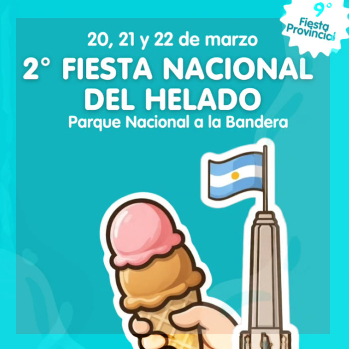 FIESTA NACIONAL DEL HELADO ARTESANAL EN ROSARIO: DEL 20 AL 22 DE MARZO