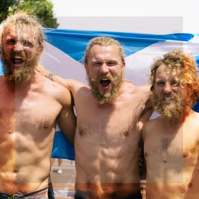 TRES HERMANOS ESCOCESES LOGRARON LA HAZAÑA DE REMAR 15.000 KM DESDE PERÚ HASTA AUSTRALIA