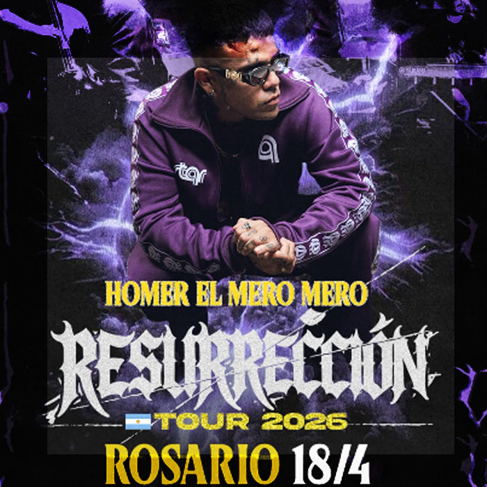 HOMER EL MERO MERO EN ROSARIO, RESURRECCIÓN TOUR 2026