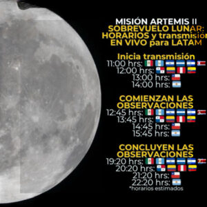 SOBREVUELO LUNAR DE ARTEMIS II: HORARIOS CLAVE Y DÓNDE VER EN VIVO