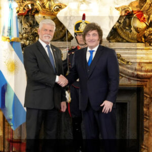 MILEI RECIBIÓ EN CASA ROSADA AL PRESIDENTE DE LA REPÚBLICA CHECA, PETR PAVEL