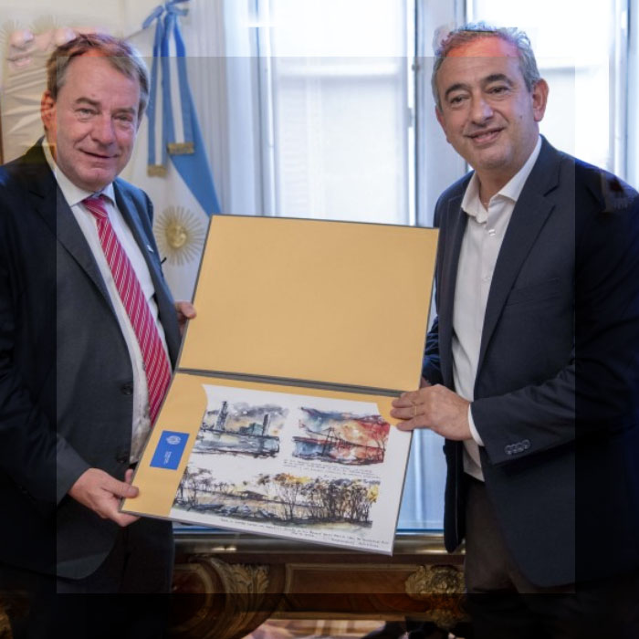 JAVKIN RECIBIÓ AL EMBAJADOR ALEMÁN Y ROSARIO APUESTA A LA COOPERACIÓN INTERNACIONAL