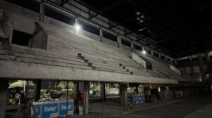 Arrancaron los trabajos nocturnos: Provincia acelera la construcción del Estadio Multipropósito del CARD para los Juegos Suramericanos