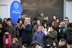 Con gran convocatoria se inauguró la obra de pavimento definitivo en barrio La Guardia