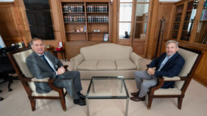 Santilli se reunió con el gobernador Frigerio en Casa Rosada