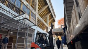 De Noruega a Rosario: llegó la estructura y elementos para el levantamiento de pesas de los Juegos Suramericanos
