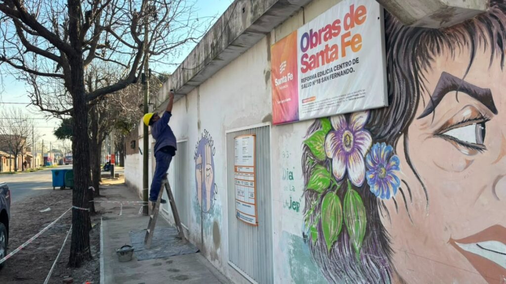 Con un 70% de avance, el gobierno de Pullaro continúa con la reforma integral del Centro de Salud San Fernando