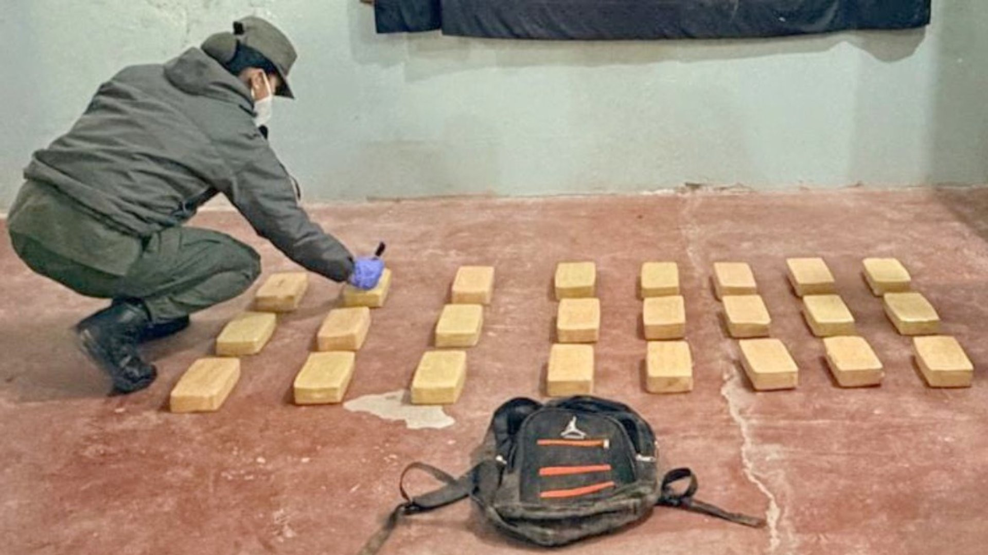 GNA incautó 25 panes de cocaína en Salta