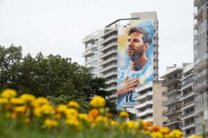 De otra galaxia, de mi ciudad: se concreta la puesta en valor del emblemático mural de Messi
