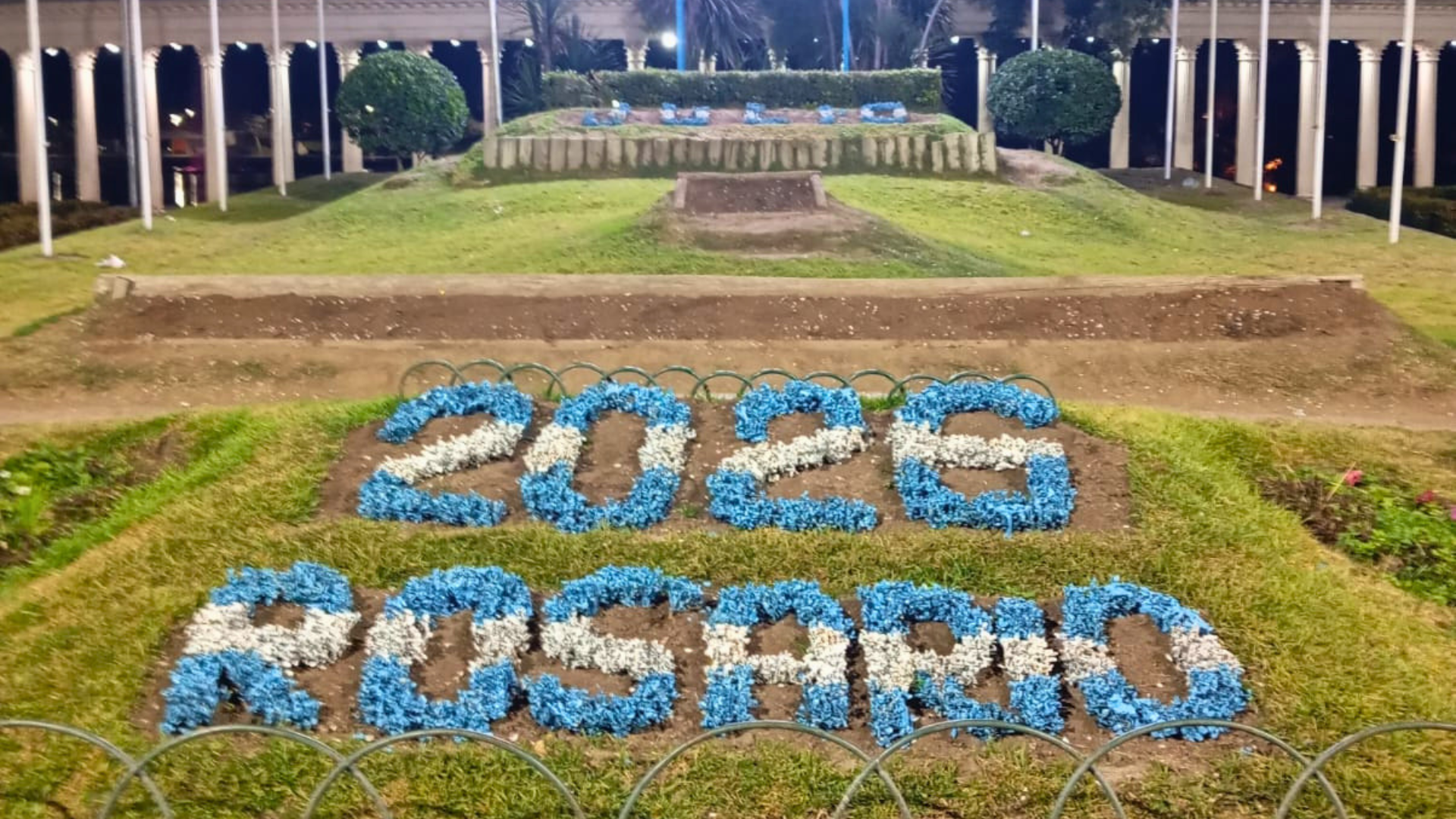 Avanzan las obras en el Parque de la Independencia: durante 15 días no se podrá acceder al calendario floral