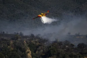 Francia envía aviones hidrantes para combatir un incendio forestal en las afueras de París