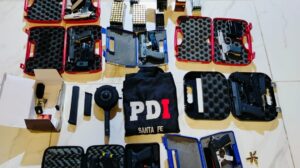 La PDI realizó allanamientos en Santa Fe y secuestró un arsenal y más de 400 cartuchos