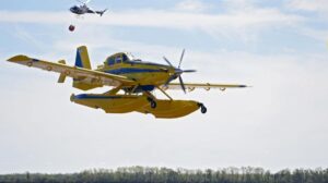 La nueva flota aérea de Santa Fe para combatir incendios realizó con éxito las primeras pruebas