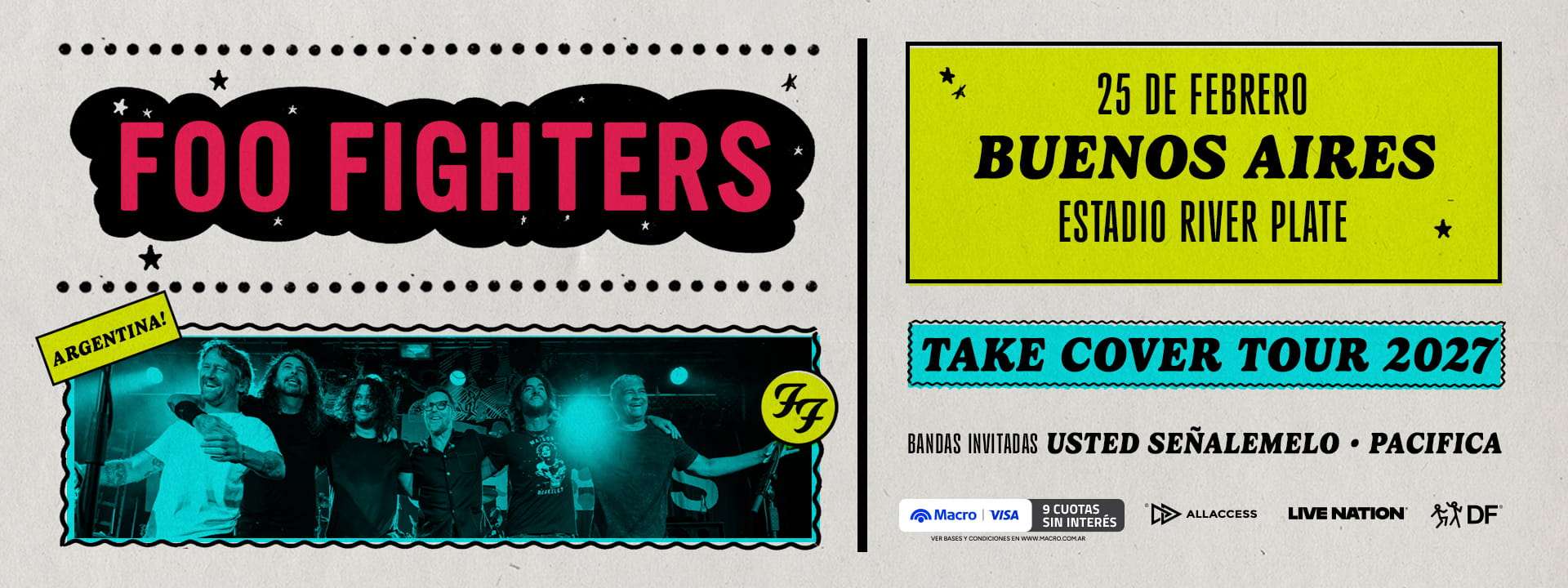 Foo Fighters vuelve a la Argentina
