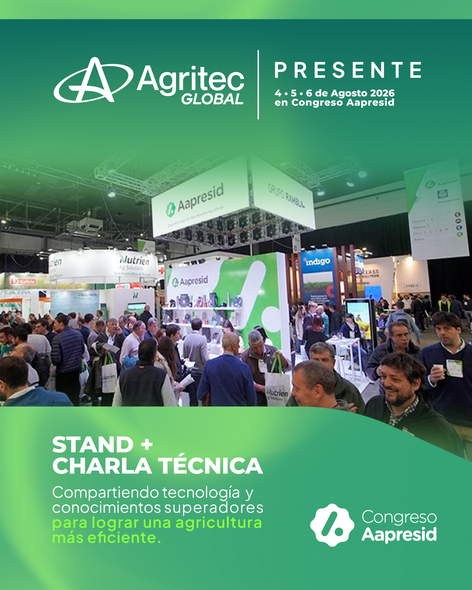 La fertilización líquida consolida su lugar en Aapresid 2026 de la mano de Agritec Global