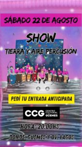 SE VIENE EL NUEVO SHOW DETIERRA Y AIRE PERCUSIÓN
