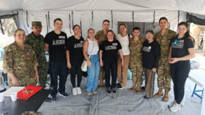 Continúa y se fortalece la asistencia humanitaria del contingente argentino en Colombia