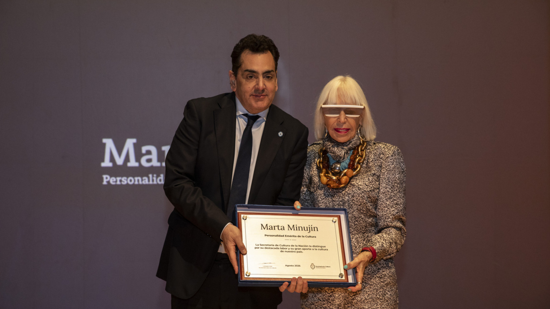 Marta Minujín fue reconocida como Personalidad Emérita de la Cultura