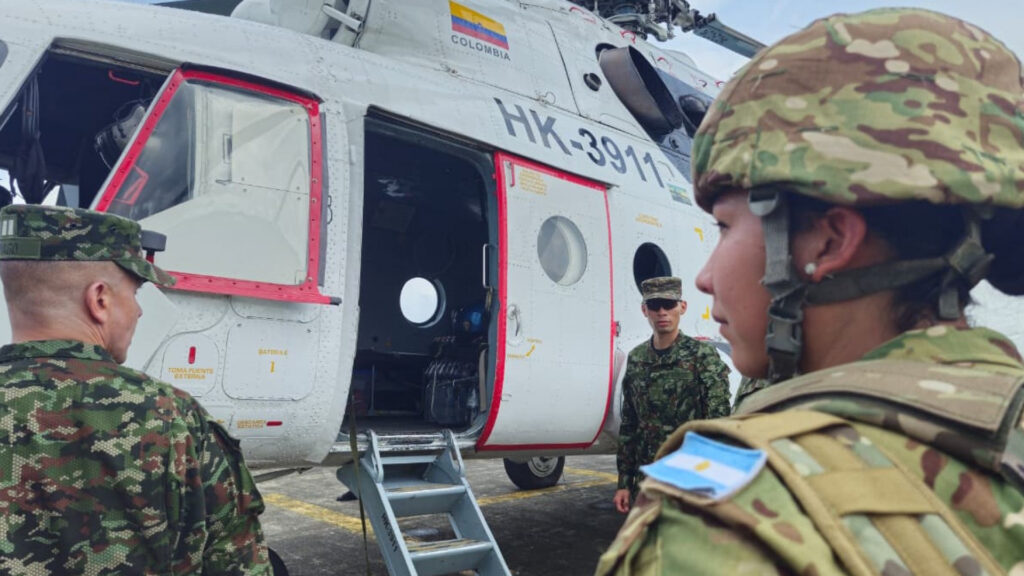 Las Fuerzas Armadas Argentinas comenzaron con las tareas de asistencia humanitaria en Colombia