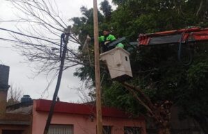 Tormentas: Protección Civil desplegó intervenciones por anegamientos, árboles y cables afectados