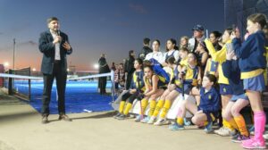 Juegos Suramericanos: Pullaro inauguró las renovadas canchas de la Asociación Santafesina de Hockey