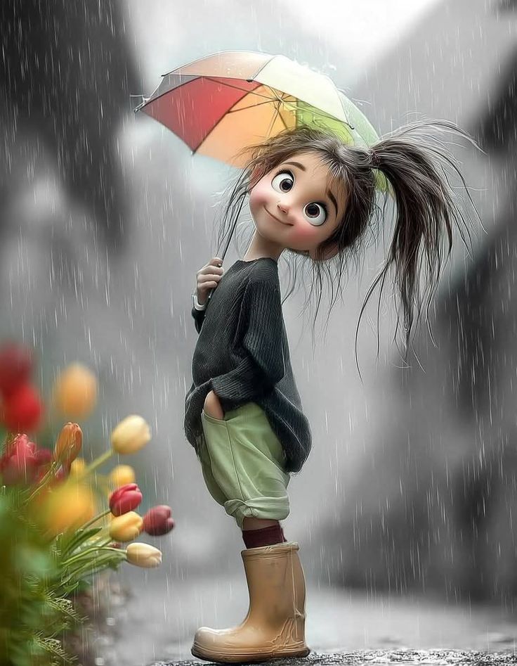 LLUEVE… SIEMPRE BOTAS DE LLUVIA .. PERO PILOTO O PARAGUAS?