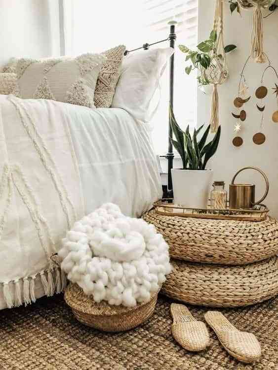 Puff: el comodín de la decoración que rescata tus ambientes