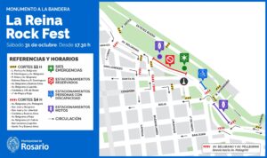 Este sábado habrá un operativo especial de tránsito por el festival La Reina Rock Fest