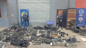 El DFI secuestró más de mil autopartes que se vendían ilegalmente en la zona oeste del conurbano